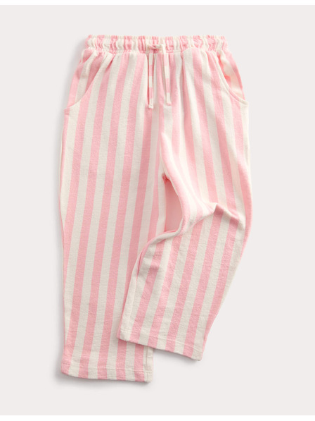 Marks & Spencer Раирани панталони от чист памук (2–10 години) Marks & Spencer розова