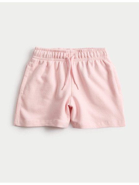 Marks & Spencer Шорти с високо съдържание на памук (2–8 години) Marks & Spencer розова