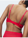Marks & Spencer Дантелена деколте сутиен без костици (A–E) Marks & Spencer червена