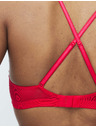Marks & Spencer Дантелена деколте сутиен без костици (A–E) Marks & Spencer червена