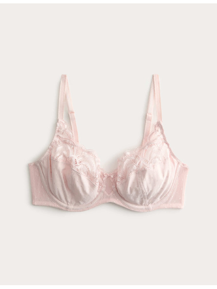 Marks & Spencer Сутиен Amelia с дантела, пълна чашка, с костици (A–E) Marks & Spencer розова