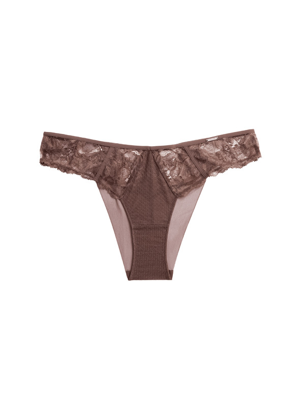 Marks & Spencer Дантелени бикини Savannah тип Miami Marks & Spencer кафяви