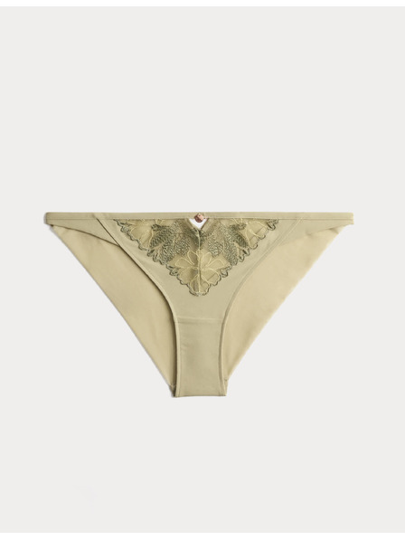 Marks & Spencer Бразилски танга Ianthe с бродерия Marks & Spencer зелена