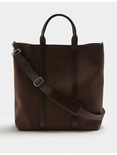 Marks & Spencer Чанта от изкуствен замш Marks & Spencer кафява