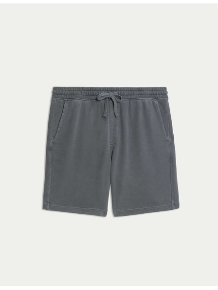 Marks & Spencer Шорти от чист памук с еластична талия Marks & Spencer сив