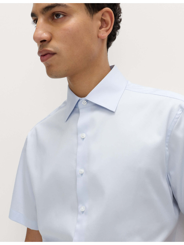 Marks & Spencer Тениска обичайн крой от чисто памук Marks & Spencer синьо