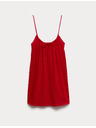 Marks & Spencer Еластична мини рокля с връзка отпред Marks & Spencer червена