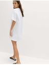 Marks & Spencer Мини рокля с лнен яка Marks & Spencer бяла