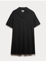 Marks & Spencer Мини рокля с лнен яка Marks & Spencer черен
