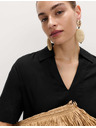 Marks & Spencer Мини рокля с лнен яка Marks & Spencer черен