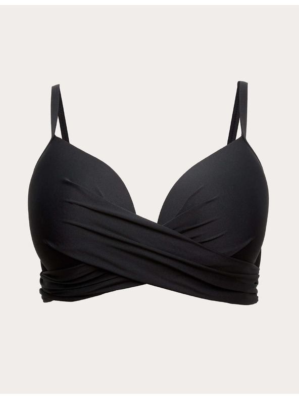 Marks & Spencer Dekoltiran топ на бикини с костинки (D-G) Marks & Spencer черен