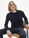 Celio Тъмносин вълнен основен пуловер Celio Semerirond