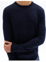 Celio Тъмносин вълнен основен пуловер Celio Semerirond