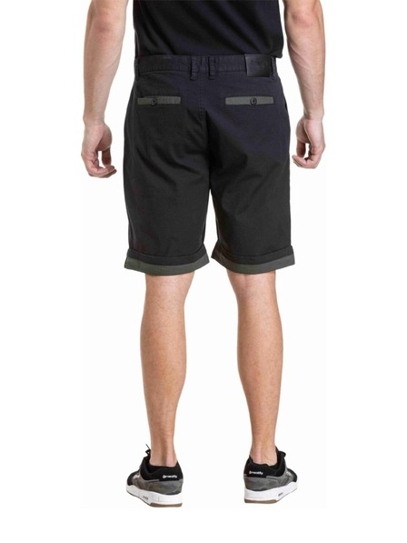 Meatfly Мeatfly мъжки къс панталон Barry 2.0 Black / Army Green Ripstop