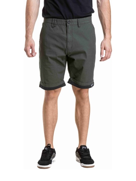 Meatfly Мeatfly мъжки къс панталон Barry 2.0 Army Green / Black Ripstop