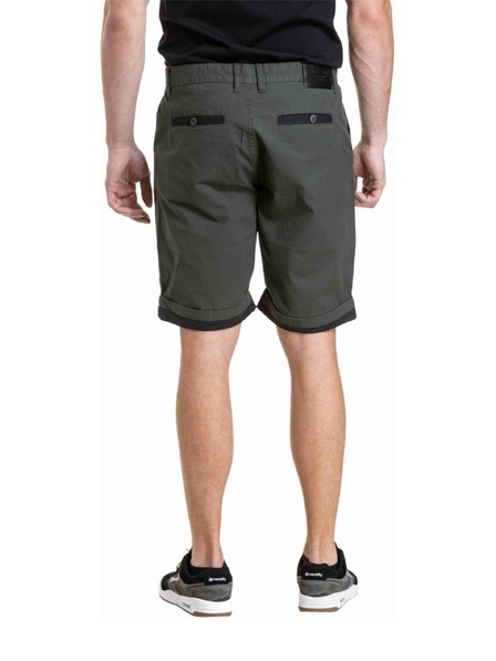 Meatfly Мeatfly мъжки къс панталон Barry 2.0 Army Green / Black Ripstop