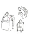 Reisenthel Сива melanged раница Reisenthel Allrounder R Twist