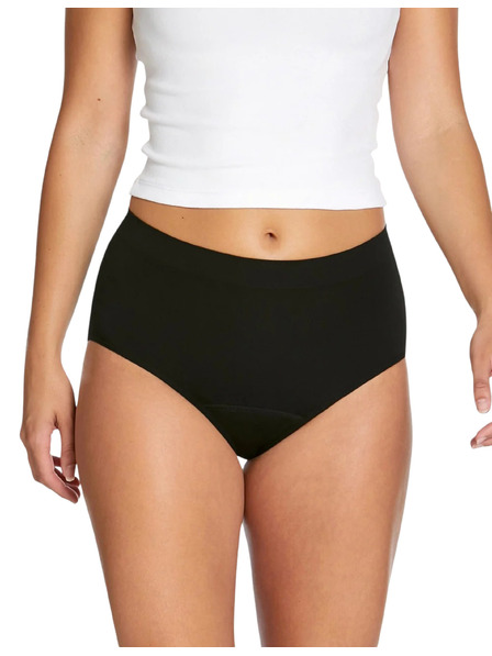 Love Luna Менструални бикини Love Luna Seamfree Full Brief черни