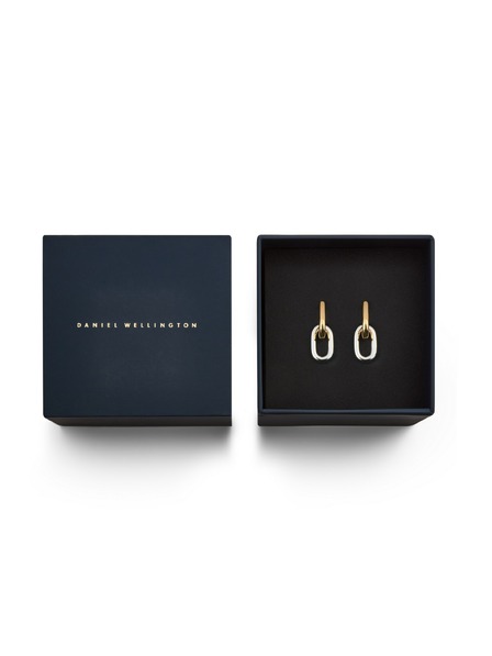 Daniel Wellington Дамски обеци Daniel Wellington Two Tone Link стоманени DW00401979