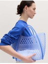Marks & Spencer Суитшърт с О-образно деколте с висок дял памук Marks & Spencer синя
