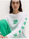 Marks & Spencer Oversized тениска с графика от чист памук Marks & Spencer бяла