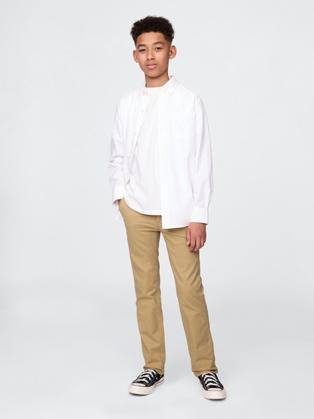 GAP Детски хаки панталони straight stretch GAP
