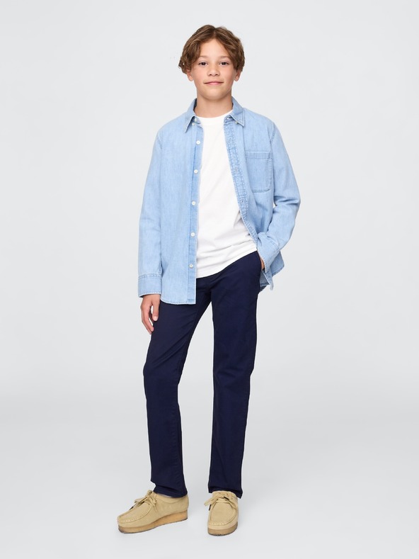 GAP Детски хаки панталони straight stretch GAP