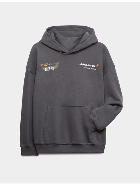 Marks & Spencer Суитшърт с качулка, с графика McLaren™ и висок делът на памук (2-16 години) Marks & Spencer сива