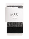Marks & Spencer Мрежесто чорапи до коляното Marks & Spencer черно