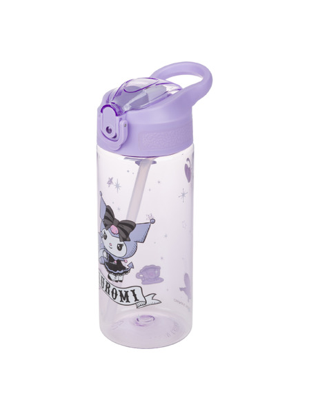 BAAGL  BAAGL Тританова бутилка за пиене със сламка Kuromi Fortune Dream, 500 ml