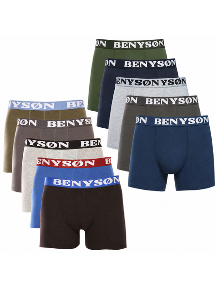 Benysøn Комплект от десет - мъжки боксерки Benysøn многоцветни (4001/4002)