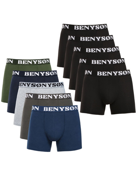 Benysøn Комплект от десет - мъжки боксерки Benysøn многоцветни (4001/4004)