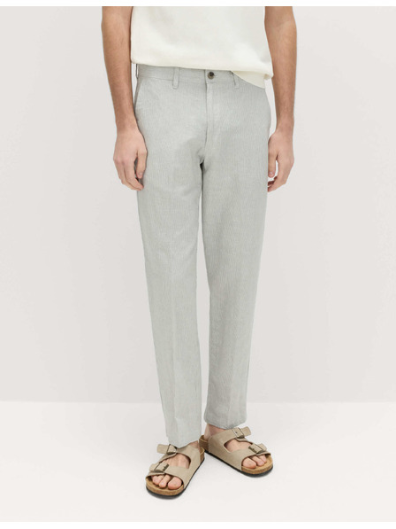 Marks & Spencer Chino панталони от лнена смес, нормален крой Marks & Spencer сив