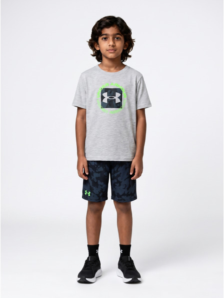 Under Armour Момчешки комплект Under Armour UA PRINTED SS SHORT SET-GRY