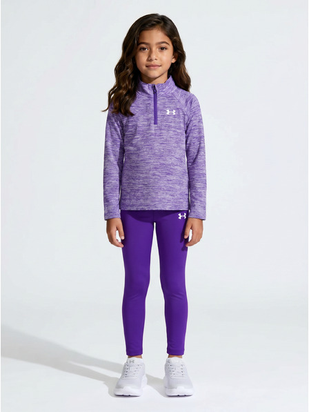 Under Armour Момичешки комплект Under Armour UA 1/4 ZIP LEGGING SET-BLU