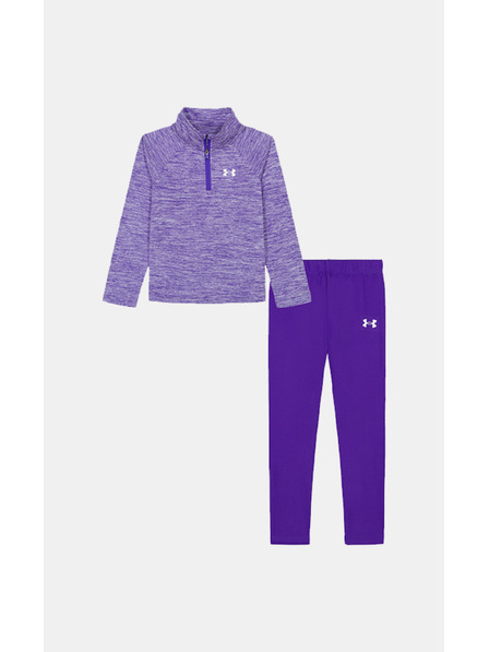 Under Armour Момичешки комплект Under Armour UA 1/4 ZIP LEGGING SET-BLU