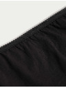 Marks & Spencer Високорязани бикини от чист памук, 5 бр. в опаковка Marks & Spencer черна