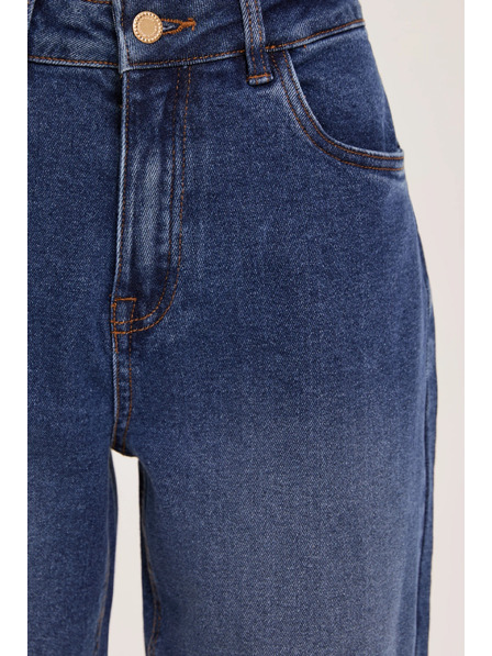 Moodo Дънки mom fit тъмносини Moodo