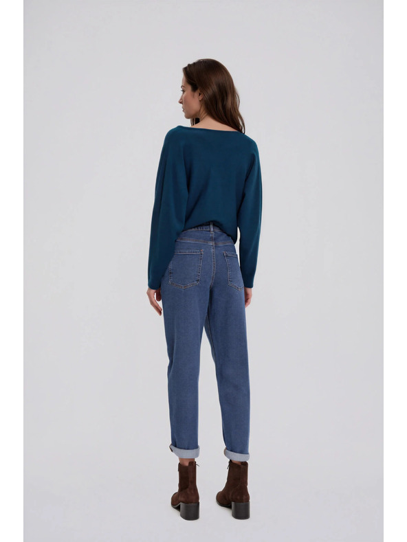 Moodo Дънки mom fit тъмносини Moodo