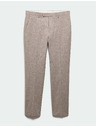 Marks & Spencer Еластични костюмни панталони от лнена смес, тесен силует Marks & Spencer кафява