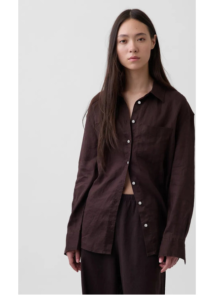 GAP Лнена oversize риза GAP