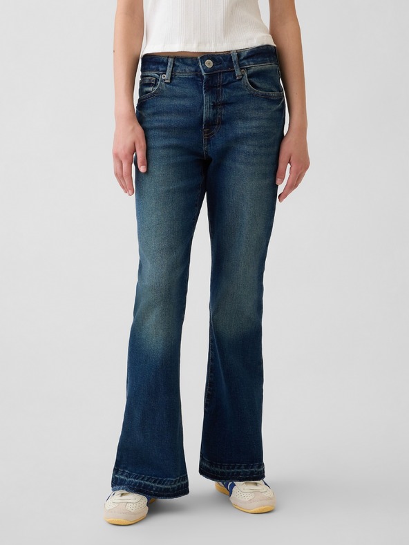 GAP Детски дънки High Rise Flare GAP