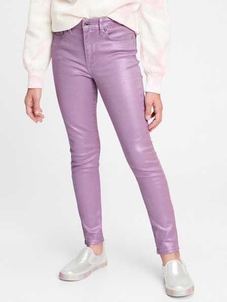 GAP Детски дънки High Rise Foil Jeggings Stretch GAP
