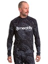 Meatfly Meatfly мъжка термо тениска Avery Black Topography
