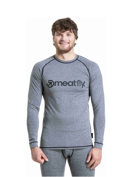 Meatfly Meatfly мъжка термо тениска Avery Charcoal Heather