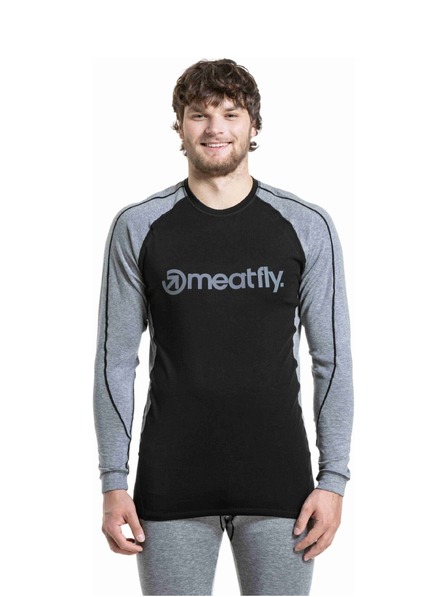 Meatfly Meatfly мъжка мерино тениска Carl Charcoal Heather