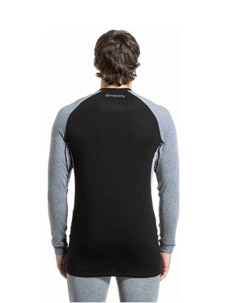 Meatfly Meatfly мъжка мерино тениска Carl Charcoal Heather