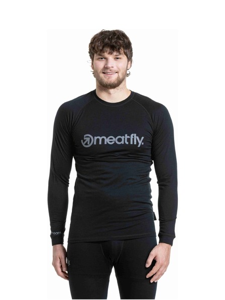 Meatfly Meatfly мъжка мерино тениска Bernie Black