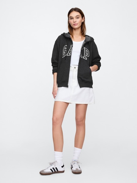 GAP Суитшърт с цип и лого на Gap