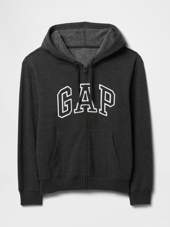 GAP Суитшърт с цип и лого на Gap